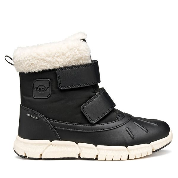 Śniegowce Geox. Czarne śniegowce dziewczęce Geox, bez zapięcia. Za 289.99 zł.