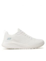 Skechers Sneakersy BOBS SPORT Face Off 117209/OFWT Biały. Białe obuwie sportowe damskie Skechers, bez wzorów, z meshu. Za 289.99 zł.