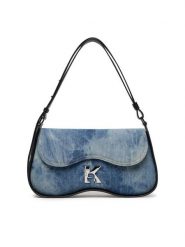 Karl Lagerfeld Jeans Torebka A3W30216 Granatowy. Niebieskie torebki do ręki damskie Karl Lagerfeld Jeans, bez wzorów, z jeansu, bez dodatków. Za 659.99 zł.