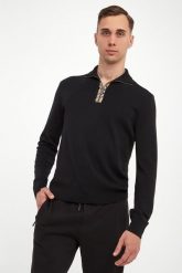 Sweter męski wełniany BURBERRY. Swetry przez głowę męskie Burberry, m, bez wzorów, z wełny, bez kołnierzyka. Za 3,889.00 zł.