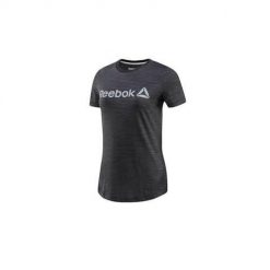 Koszulka sportowa damska Reebok EL Logo Marble Tee. Szare koszulki sportowe damskie Reebok, uniwersalny, bez wzorów, z dresówki, bez kołnierzyka, bez ramiączek, na fitness i siłownię. Za 129.99 zł.