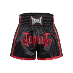 Szorty do boksu tajskiego Tapout Diablo. Czarne krótkie spodenki sportowe męskie TAPOUT, m, bez wzorów, na fitness i siłownię. Za 275.50 zł.