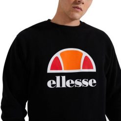 Bluza męska Ellesse Perc Sweatshirt. Czarne bluzy męskie Ellesse, m, bez wzorów, bez kaptura. Za 159.99 zł.