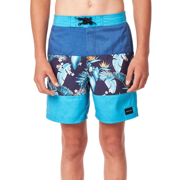 Szorty kąpielowe dziecięce Rip Curl Undertow Semi-Elasticated. Niebieskie szorty dla chłopców Rip Curl, na lato, bez wzorów, z materiału, sportowe. Za 79.99 zł.