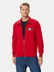 Tommy Hilfiger Bluza Brand Love MW0MW44941 Czerwony Regular Fit. Czerwone bluzy męskie Tommy Hilfiger, m, bez wzorów, z bawełny, bez kaptura. Za 489.99 zł.
