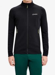 Bluza rozpinana męska Berghaus Kinetic Powerstretch Jkt Am. Czarne bluzy męskie Berghaus, na lato, l, bez wzorów, z dzianiny, bez kaptura. Za 615.99 zł.