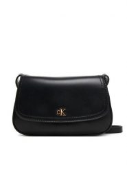 Calvin Klein Torebka Ck Flap Camera Bag LV04F3421G Czarny. Czarne torebki do ręki damskie Calvin Klein, bez wzorów, ze skóry, bez dodatków. Za 409.99 zł.
