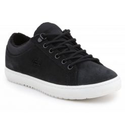 Buty Lacoste Straightset Insulate 319 1 Cfa W 7-38CFA0008454 czarne. Czarne obuwie sportowe damskie bez wzorów, z gumy. Za 667.75 zł.