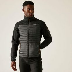 Kurtka męska hybrydowa Ceden. Brązowe kurtki męskie Regatta, m, bez wzorów, z polaru, trekkingowe. Za 379.99 zł.