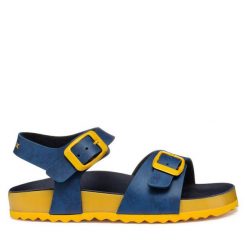 Sandały Geox. Fioletowe sandały chłopięce Geox, bez zapięcia. Za 229.99 zł.