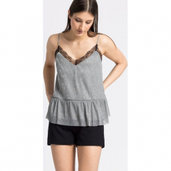 Review - Top. Szare topy damskie Review, z dzianiny, bez rękawów. W wyprzedaży za 49.90 zł.