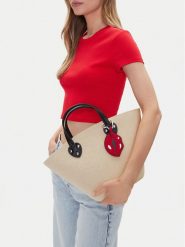 DeeZee Torebka GL22689 Beżowy. Brązowe torebki do ręki damskie DeeZee, bez wzorów, z materiału, bez dodatków. Za 149.99 zł.