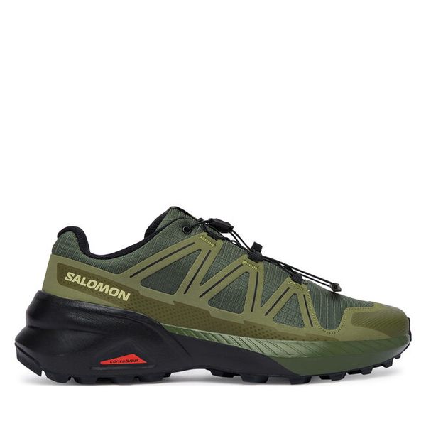 Buty do biegania Salomon. Zielone buty sportowe męskie Salomon, bez zapięcia, do biegania, salomon speedcross. Za 369.99 zł.
