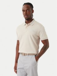 Beverly Hills Polo Club Polo M2607-HR Beżowy Regular Fit. Brązowe koszulki polo męskie Beverly Hills Polo Club, l, bez wzorów, z bawełny, bez ramiączek. Za 215.99 zł.