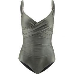 Kostium kąpielowy bonprix zielono-oliwkowy. Kostiumy jednoczęściowe damskie marki bonprix. Za 89.99 zł.
