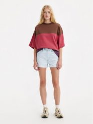 Levi's® Szorty jeansowe 501® 563270313 Niebieski Regular Fit. Niebieskie szorty damskie s, bez wzorów, z bawełny. Za 189.99 zł.