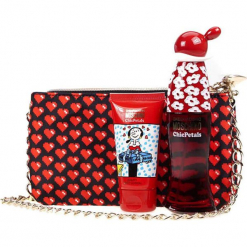 3-częściowy zestaw "Cheap & Chic Chic Petal" - EDT, balsam, torebka. Brązowe torebki do ręki damskie Zestawy prezentowe, z aplikacjami. Za 129.95 zł.