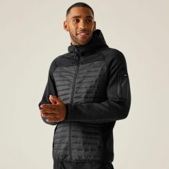 Kurtka męska hybrydowa Newhill. Brązowe kurtki sportowe męskie Regatta, l, bez wzorów, z puchu, trekkingowe. W wyprzedaży za 249.99 zł.