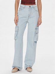 Pinko Jeansy Caty 102942 A1MV Błękitny Cargo Fit. Niebieskie jeansy damskie Pinko. Za 789.99 zł.