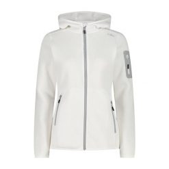 Polar z kapturem dla kobiet CMP. Białe bluzy sportowe damskie CMP, xl, bez wzorów, z polaru, z kapturem, narciarskie. Za 338.50 zł.