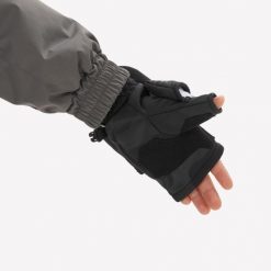 Mitenki/Rękawiczki turystyczne dla dzieci Quechua Hike 500. Czarne rękawiczki dziecięce QUECHUA, bez wzorów, z polaru. Za 79.99 zł.