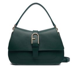 Torebka Furla. Zielone torebki do ręki damskie Furla, bez wzorów, klasyczne, bez dodatków. Za 1,999.00 zł.