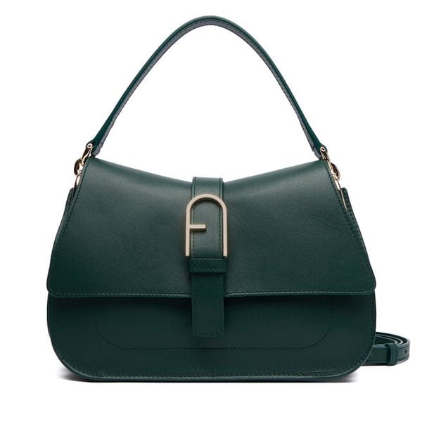 Torebka Furla. Zielone torebki do ręki damskie Furla, bez wzorów, klasyczne, bez dodatków. Za 1,999.00 zł.