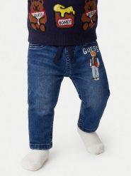 Guess Jeansy I6YA01 D1270 Niebieski Regular Fit. Niebieskie jeansy dla chłopców Guess, z bawełny. Za 154.99 zł.