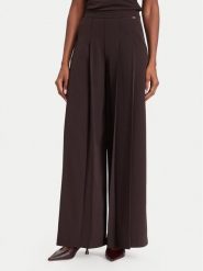 Marciano Guess Spodnie palazzo G6YB12 W3205 Brązowy ciemny Wide Leg. Brązowe spodnie materiałowe damskie Marciano Guess, z aplikacjami, z materiału. Za 779.99 zł.
