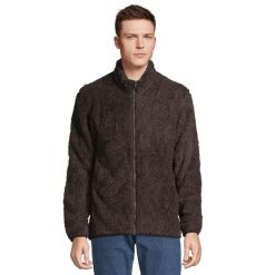 Bluza Polarowa Unisex Dla Dorosłych Z Zamkiem Błyskawicznym. Brązowe bluzy sportowe damskie SOL'S, s, bez wzorów, z polaru, bez kaptura, trekkingowe. Za 274.99 zł.