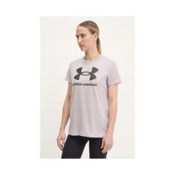 Koszulka Damska T-Shirt Damski Sportowy Under Armour Rival Logo Ss Xl. Czerwone koszulki sportowe damskie Under Armour, xl, bez wzorów, bez kołnierzyka, bez ramiączek, do biegania. W wyprzedaży za 63.39 zł.