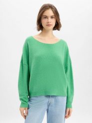 American vintage Damski sweter z dzianiny z zawartością wełny - Damsville Kobiety zielony jednolity, M/L. Zielone swetry damskie American Vintage, l, bez wzorów, z dzianiny, eleganckie, bez kołnierzyka, bez ramiączek, bez kaptura. Za 499.95 zł.