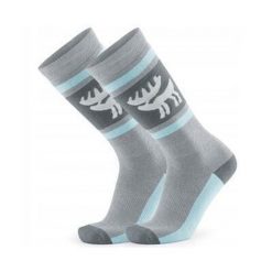 Skarpetki narciarskie unisex Qunature z wełną merino. Niebieskie skarpety damskie QUNATURE, bez wzorów, z wełny. W wyprzedaży za 54.00 zł.