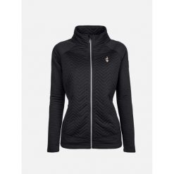 Kurtka damska z dwóch materiałów Aulp Simix. Czarne kurtki damskie Aulp, bez wzorów, z materiału, bez kaptura. W wyprzedaży za 279.99 zł.