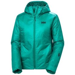 Damska kurtka narciarska Helly Hansen Odin Everdown. Zielone kurtki snowboardowe damskie Helly Hansen, bez wzorów, z kapturem, narciarskie. Za 1,932.00 zł.