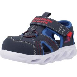 Sandały SKECHERS HYPNO-SPLASH Niebieski. Niebieskie sandały męskie Skechers, z tkaniny, bez zapięcia. Za 169.99 zł.