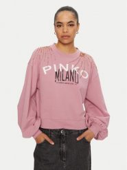 PINKO Bluza Ceresole 102827 A1LU Różowy Regular Fit. Czerwone bluzy damskie Pinko, xs, bez wzorów, z bawełny, bez kaptura. Za 1,099.00 zł.