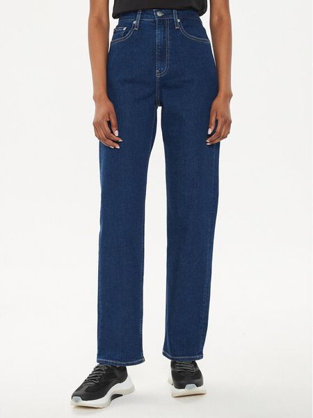 Calvin Klein Jeans Jeansy J20J223659 Granatowy Straight Fit. Niebieskie jeansy damskie Calvin Klein Jeans. Za 249.99 zł.