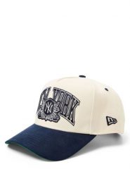 New Era Czapka z daszkiem dla mężczyzn Mężczyźni Sztuczne włókno beżowy|niebieski, ONE SIZE. Brązowe czapki i kapelusze męskie New Era, bez wzorów, z włókna, klasyczne. Za 169.95 zł.