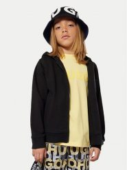 HUGO Bluza G00355 S Czarny Regular Fit. Czarne bluzy dla chłopców Hugo, bez wzorów, z bawełny, bez ramiączek, bez kaptura. Za 229.99 zł.
