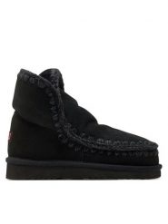 Mou Śniegowce Eskimo18 Czarny. Czarne śniegowce i trapery damskie Mou, ze skóry. Za 699.99 zł.