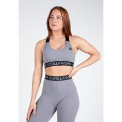 Stanik fitenss cardio Gorilla Wear Colby Sports Bra. Szare biustonosze GORILLA WEAR, bez wzorów. Za 227.50 zł.