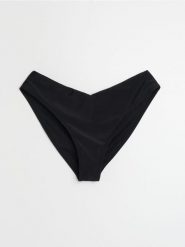 Dół od bikini w kształcie litery V - czarny. Czarne bikini damskie Sinsay, l, bez wzorów. Za 25.99 zł.