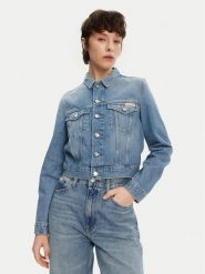 Calvin Klein Jeans Kurtka jeansowa 90's J20J225184 Niebieski Regular Fit. Niebieskie kurtki damskie Calvin Klein Jeans, s, bez wzorów, z bawełny, bez kaptura. Za 289.99 zł.