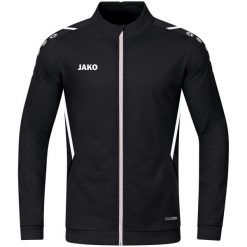 Kurtka damska Jako polyester Challenge. Białe kurtki damskie Jako, z aplikacjami, z dzianiny, bez kaptura. Za 163.25 zł.