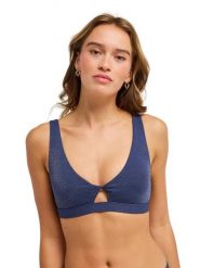 Stanik bikini typu bralette dla Kobiety ROXY SHINE Niebieski. Niebieskie bikini damskie Roxy, l, bez wzorów. Za 169.99 zł.