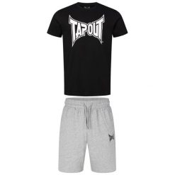 Zestaw koszulka i spodenki Tapout Walker. Czarne koszulki sportowe męskie TAPOUT, m, bez wzorów, z bawełny. Za 243.50 zł.
