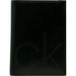 Calvin Klein - Portfel skórzany. Czarne portfele męskie Calvin Klein, z materiału. Za 299.90 zł.