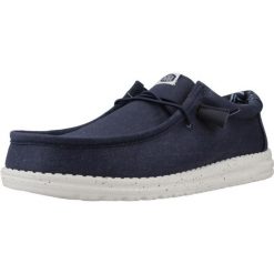 HeyDude Męskie Mokasyny Wally Stretch Canvas. Niebieskie mokasyny męskie Hey dude, z materiału. Za 259.00 zł.