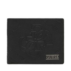Portfel Guess. Czarne portfele męskie Guess, z aplikacjami. Za 324.99 zł.